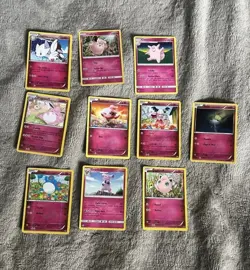 Lot Of 22 Cute Fairy Type Cards - Pokemon Tcg - Image 1