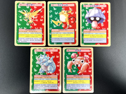 Pokemon card Japanese Topsun Zapdos Raichu Blue Back 5 Set 1997 #2501130003 - Image 1
