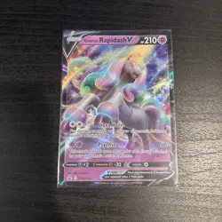 Galarian Rapidash V SWSH111 NM Promo Rare Pokemon Card - Image 1