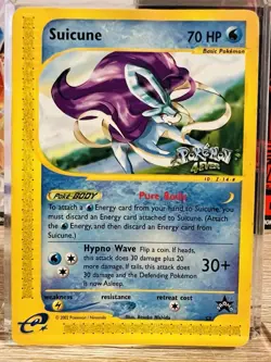 Suicune WOTC Black Star Promo - Pokemon Card - Wizards of the Coast - Image 2
