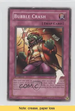 Bubble Crash 1st Ed. YuGiOh Legacy of Darkness #LOD-090 2003 READ 3y7 - Image 1