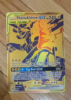 Pokemon TCG jumbo card - Pikachu & Zekrom Tag Team Promo - Image 1