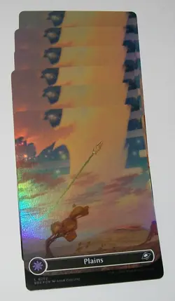 6x Full Art Foil Plains Edge of Eternities Land Card lot - Image 1