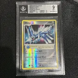 2008 Pokemon Diamond & Pearl Majestic Dawn Dialga Reverse Holo Foil Card PSA 9 - Image 1