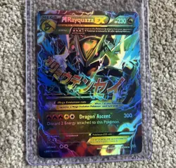 Pokemon TCG M Rayquaza EX Roaring Skies 2015 Ultra Holo Card 61/108 English - Image 1