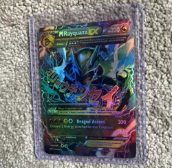 Pokemon TCG M Rayquaza EX Roaring Skies 2015 Ultra Holo Card 61/108 English - Image 2