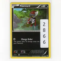 Pokemon TCG Pawniard 63/114 XY Steam Siege Regular Common Card EN-LP 2016 - Image 3