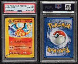 Charizard Pokemon e-Card Series Expedition PSA 8 2002 2f4 - Image 3