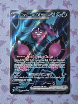 Pokemon TCG Pecharunt EX Full Art Ultra Rare Holo Card 085/064 Shrouded Fable NM - Image 1