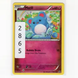 Pokemon TCG Marill 76/114 XY Steam Siege Regular Common Card EN-LP 2016 - Image 3