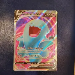 Wobbuffet V 191/202 Full Art Ultra Rare Holo Pokemon Card TCG Sword & Shield - Image 1