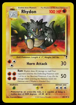 Pokemon Card - Rhydon Legendary Collection 35/110 Rare - Image 1
