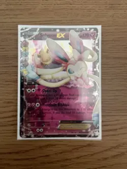 Pokemon Sylveon EX Generations Radiant Collection RC 21/RC32 Holo Near Mint Card - Image 1