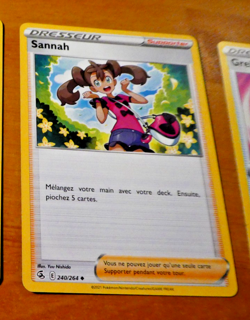 POKEMON POING DE FUSION FRANCAISE CARD CARTE Sannah 240/264 EB08 FR NM 2021 - Image 1
