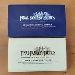 Set 2 Final FantasyTactics Character Card Book Vintage Square Enix Japanese - Image 2
