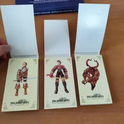 Set 2 Final FantasyTactics Character Card Book Vintage Square Enix Japanese - Image 5