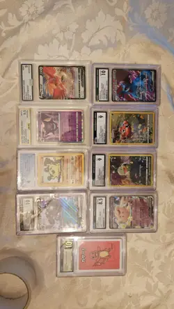 Graded Pokemon Card Collection - Assorted Slabs CGC and AGS - Image 1
