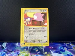 Pokemon Chansey Card 72/165 Expedition Base Set Non- Holo Lp - Image 1