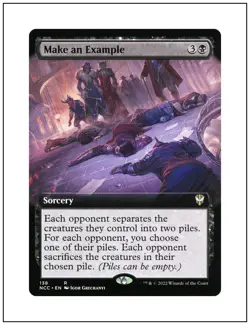 1x Make An Example, Extended Art, MTG NM - Image 1