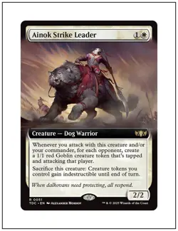 1x Ainok Strike Leader, Extended Art, MTG NM - Image 1