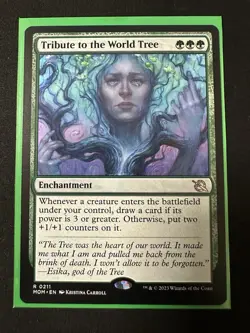 MTG Tribute to the World Tree - March of the Machine - Image 1
