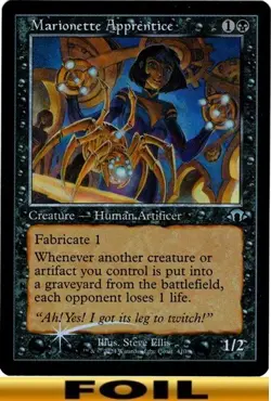 1x - Marionette Apprentice - RETRO FOIL - Modern Horizons 3 - UC NM MTG - Image 1