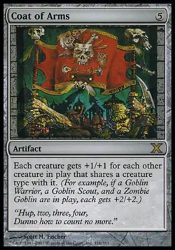 MTG English Coat of Arms NM Normal 10th Edition - Image 1