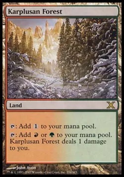 MTG English Karplusan Forest NM Normal 10th Edition - Image 1