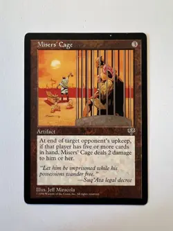 Misers' Cage - RESERVED LIST - MTG Mirage - NM - Image 1