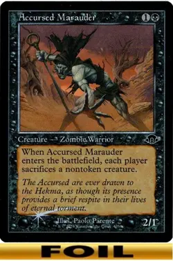 1x - Accursed Marauder - RETRO FOIL - Modern Horizons 3 - C NM MTG - Image 1