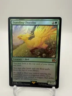 Final Fantasy Magic the Gathering MTG Traveling Chocobo Foil 0210 - Image 1