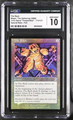 THE RACK Timeshifted Foil CGC 10 MTG [Nostalgium] - Image 1