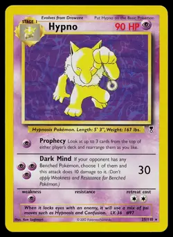 Pokemon Card - Hypno Legendary Collection 25/110 Rare - Image 1