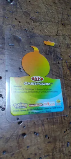 Castform 112 Pokemon Lamincards Edibas - ESP - EXC - Image 2