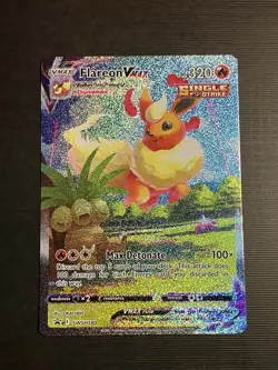 Flareon V SWSH179 Flareon VMAX SWSH180 Promos Evolving Skies FA 3 Card Lot LP NM - Image 2