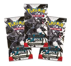 2 Pack Pokemon Black Bolt SV10.5 3-Pack Tech Sticker Collection - Image 2