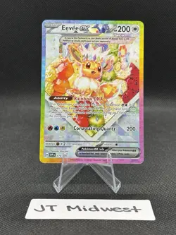 Eevee Ex SVP 174 Black Star Promo Prismatic Evolutions UPC Pokemon TCG - Image 1