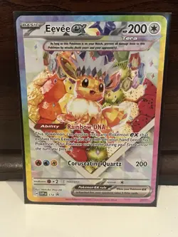Eevee Ex SVP 174 Black Star Promo Prismatic Evolutions UPC Pokemon TCG - Image 1