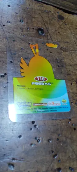 Feebas 110 Pokemon Lamincards Edibas - ESP - GOOD - Image 2