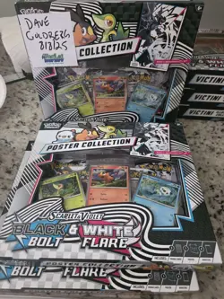 Pokemon Black & White Victini Boxes And Poster Collection Lot Of 6 - Image 2