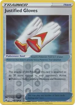 Justified Gloves - 143/198 - Uncommon - Reverse Holo NM, English Pokemon Chillin - Image 1