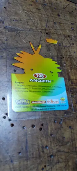 Anorith 108 Pokemon Lamincards Edibas - ESP - EXC - Image 2