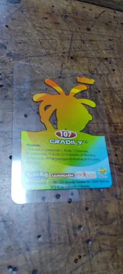 Cradily 107 Pokemon Lamincards Edibas - ESP - GOOD - Image 2