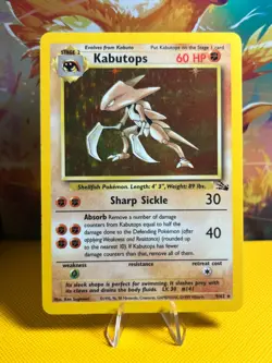 Kabutops 9/62 Holo Fossil Pokemon 1999 - Image 1