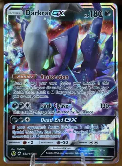 [NM] Darkrai GX 88/147 2017 SM Burning Shadows Pokemon Ultra Rare Full Art Holo - Image 1