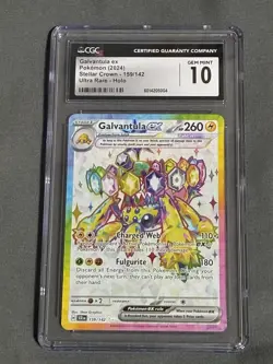 2024 Pokemon Galvantula EX 159/142 (Ultra Rare) Stellar Crown PSA CGC 10 - Image 1