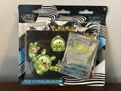 Pokemon TCG Scarlet & Violet Black Bolt Tech Sticker Collection SEALED 3 Packs - Image 1