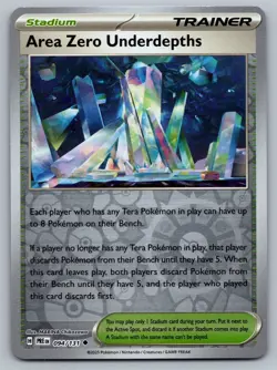 Area Zero Underdepths Reverse Holo NM 094/131 SV: Prismatic Evolutions Pokemon - Image 1