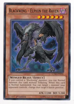 1X NM Blackwing - Elphin the Raven - LC5D-EN116 - Common 1st Edition - yugioh - Image 1