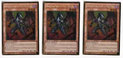 YUGIOH DRAGHIG MALEBRANCHE OF THE BURNING ABYSS PGL3-EN053 1ST GOLD X3 LP - Image 1